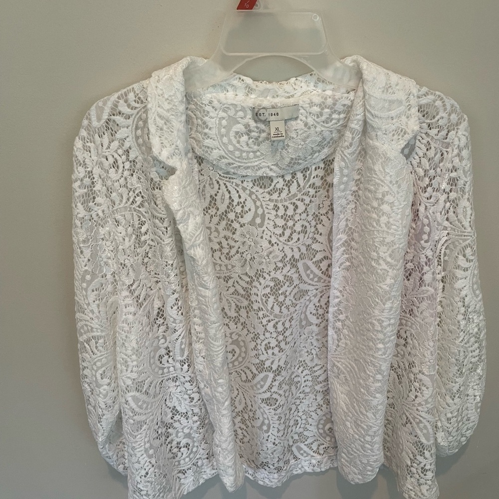 White Lace Jacket - Picture 4 of 6